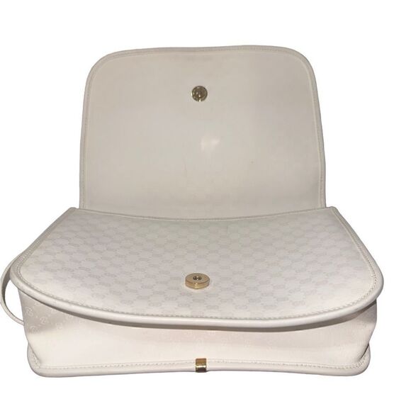 Gucci white Gg coated canvas crossbody shoulder bag - Picture 8 of 16
